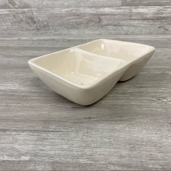 Rae Dunn Divided Snack Serving Dish Trinket Tray - Picture 3 of 5